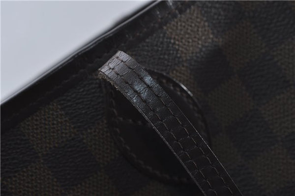 Authentic Louis Vuitton Damier Neverfull MM Shoulder Tote Bag N51105 LV 8529D