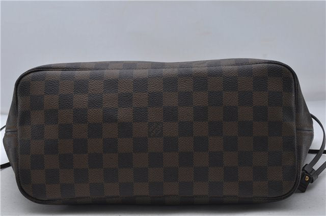 Authentic Louis Vuitton Damier Neverfull MM Shoulder Tote Bag N51105 LV 8529D