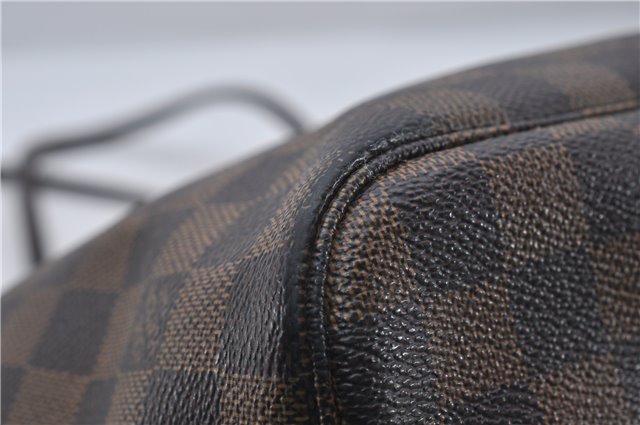 Authentic Louis Vuitton Damier Neverfull MM Shoulder Tote Bag N51105 LV 8529D
