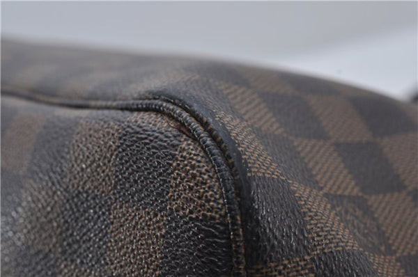 Authentic Louis Vuitton Damier Neverfull MM Shoulder Tote Bag N51105 LV 8529D