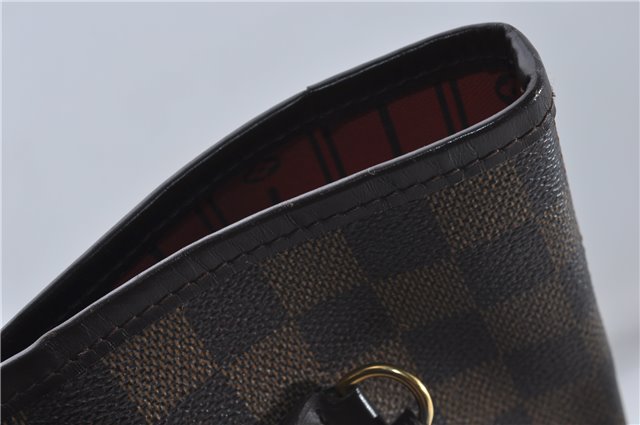 Authentic Louis Vuitton Damier Neverfull MM Shoulder Tote Bag N51105 LV 8529D