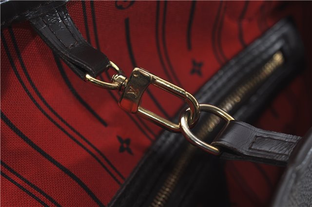 Authentic Louis Vuitton Damier Neverfull MM Shoulder Tote Bag N51105 LV 8529D