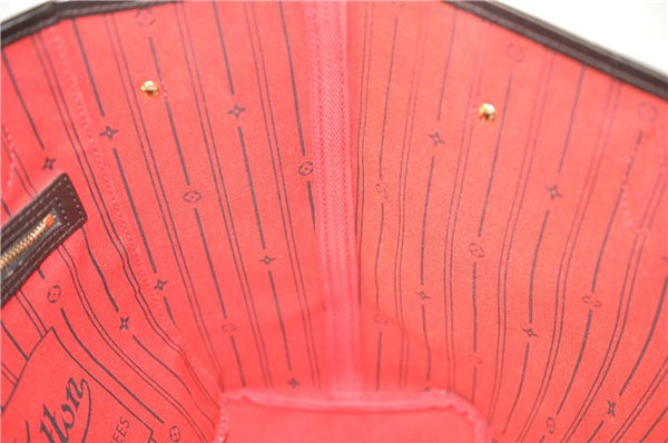 Authentic Louis Vuitton Damier Neverfull MM Shoulder Tote Bag N51105 LV 8529D