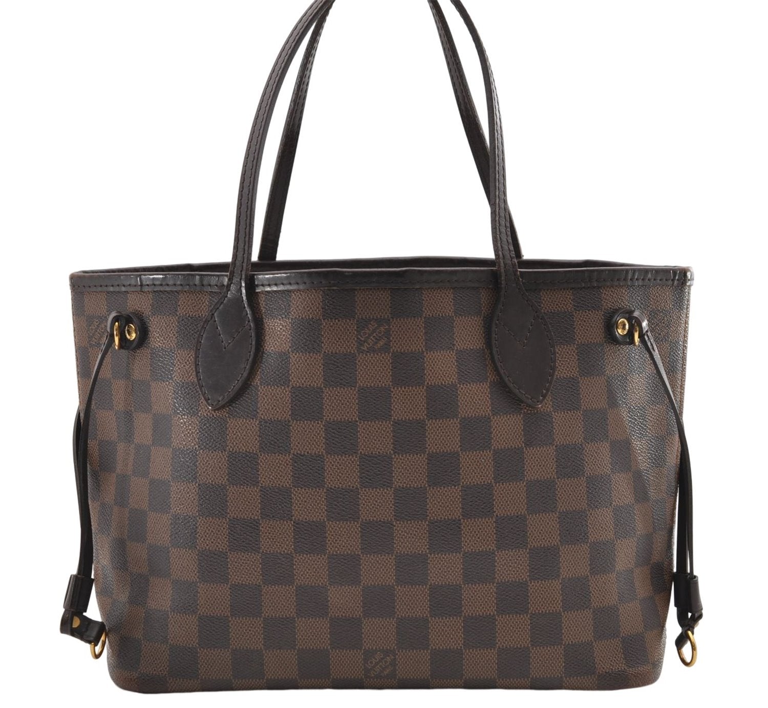Authentic Louis Vuitton Damier Neverfull PM Shoulder Tote Bag N51109 LV 8773D