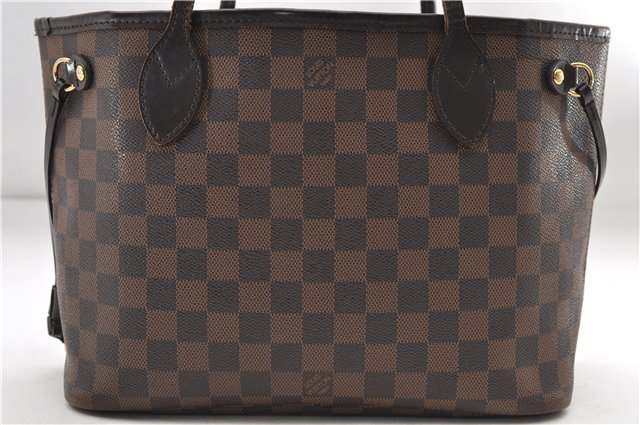 Authentic Louis Vuitton Damier Neverfull PM Shoulder Tote Bag N51109 LV 8773D