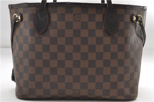Authentic Louis Vuitton Damier Neverfull PM Shoulder Tote Bag N51109 LV 8773D