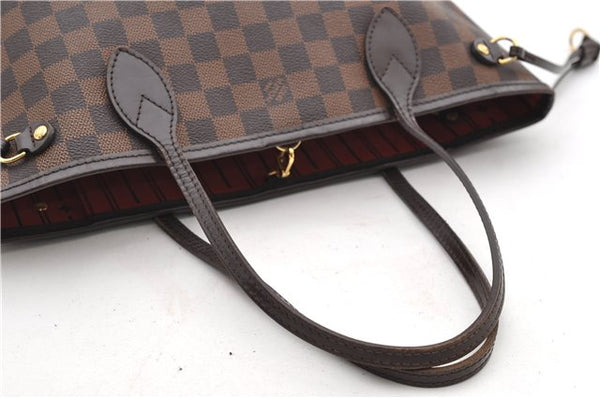 Authentic Louis Vuitton Damier Neverfull PM Shoulder Tote Bag N51109 LV 8773D