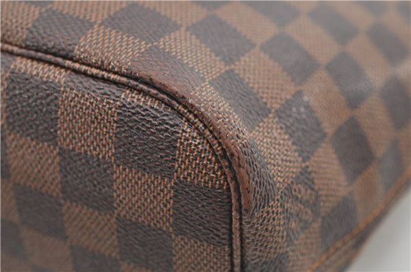 Authentic Louis Vuitton Damier Neverfull PM Shoulder Tote Bag N51109 LV 8773D