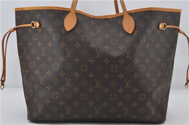 Authentic Louis Vuitton Monogram Neverfull GM Shoulder Tote Bag M40157 LV 8956E