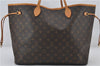 Authentic Louis Vuitton Monogram Neverfull GM Shoulder Tote Bag M40157 LV 8956E