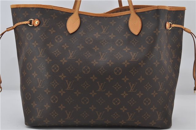 Authentic Louis Vuitton Monogram Neverfull GM Shoulder Tote Bag M40157 LV 8956E