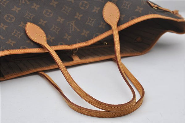 Authentic Louis Vuitton Monogram Neverfull GM Shoulder Tote Bag M40157 LV 8956E