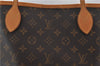 Authentic Louis Vuitton Monogram Neverfull GM Shoulder Tote Bag M40157 LV 8956E