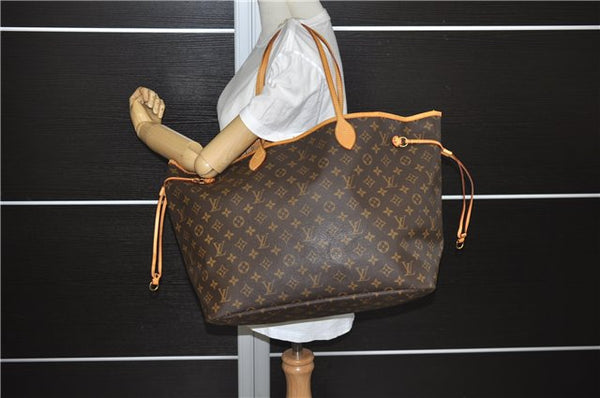 Authentic Louis Vuitton Monogram Neverfull GM Shoulder Tote Bag M40157 LV 8956E