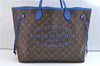 Auth Louis Vuitton Monogram Ikat Flower Neverfull GM Tote Bag M40875 Blue 9283E
