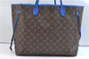 Auth Louis Vuitton Monogram Ikat Flower Neverfull GM Tote Bag M40875 Blue 9283E