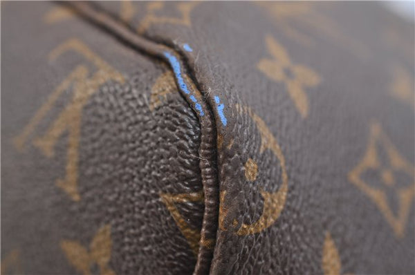 Auth Louis Vuitton Monogram Ikat Flower Neverfull GM Tote Bag M40875 Blue 9283E