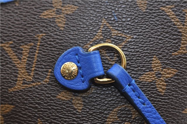Auth Louis Vuitton Monogram Ikat Flower Neverfull GM Tote Bag M40875 Blue 9283E