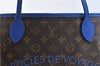 Auth Louis Vuitton Monogram Ikat Flower Neverfull GM Tote Bag M40875 Blue 9283E