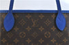 Auth Louis Vuitton Monogram Ikat Flower Neverfull GM Tote Bag M40875 Blue 9283E