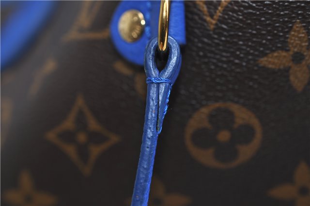 Auth Louis Vuitton Monogram Ikat Flower Neverfull GM Tote Bag M40875 Blue 9283E