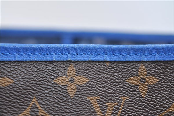 Auth Louis Vuitton Monogram Ikat Flower Neverfull GM Tote Bag M40875 Blue 9283E