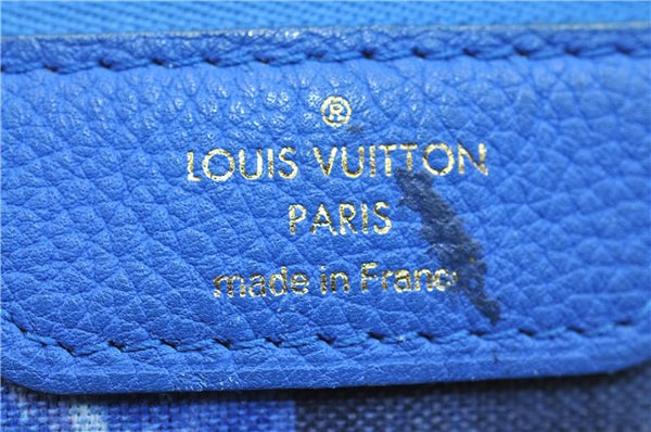 Auth Louis Vuitton Monogram Ikat Flower Neverfull GM Tote Bag M40875 Blue 9283E