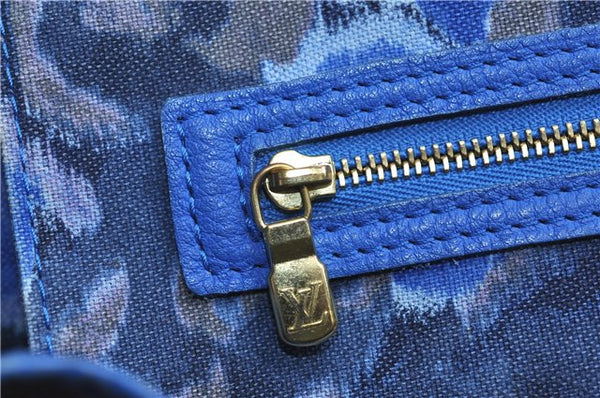 Auth Louis Vuitton Monogram Ikat Flower Neverfull GM Tote Bag M40875 Blue 9283E