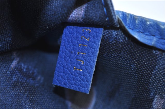 Auth Louis Vuitton Monogram Ikat Flower Neverfull GM Tote Bag M40875 Blue 9283E