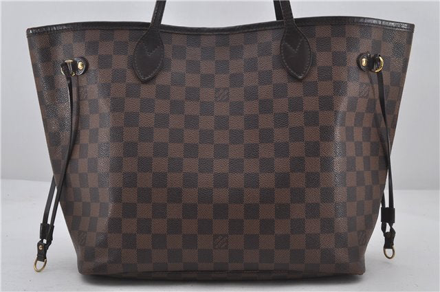 Authentic Louis Vuitton Damier Neverfull MM Shoulder Tote Bag N51105 LV 9338E