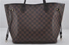 Authentic Louis Vuitton Damier Neverfull MM Shoulder Tote Bag N51105 LV 9338E