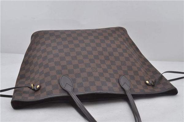 Authentic Louis Vuitton Damier Neverfull MM Shoulder Tote Bag N51105 LV 9338E