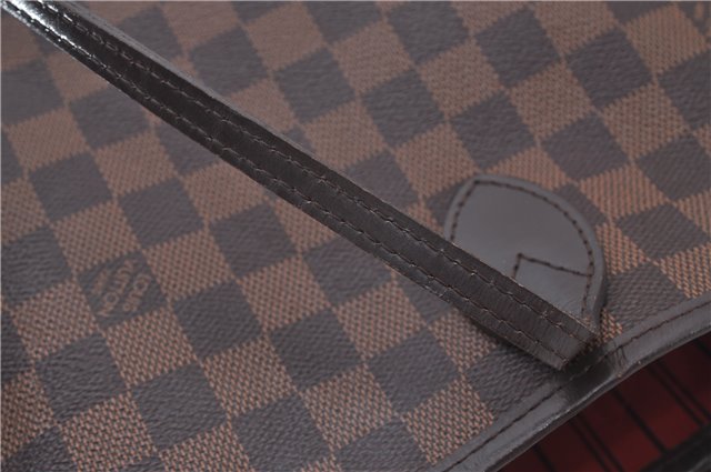 Authentic Louis Vuitton Damier Neverfull MM Shoulder Tote Bag N51105 LV 9338E