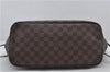 Authentic Louis Vuitton Damier Neverfull MM Shoulder Tote Bag N51105 LV 9338E