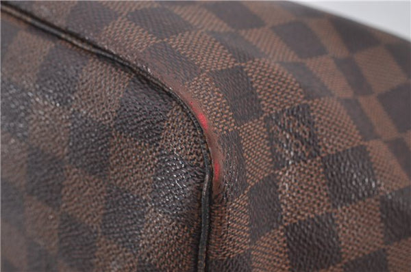 Authentic Louis Vuitton Damier Neverfull MM Shoulder Tote Bag N51105 LV 9338E