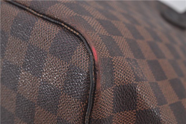 Authentic Louis Vuitton Damier Neverfull MM Shoulder Tote Bag N51105 LV 9338E