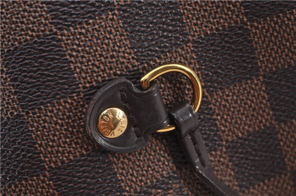 Authentic Louis Vuitton Damier Neverfull MM Shoulder Tote Bag N51105 LV 9338E