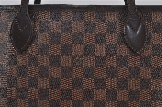 Authentic Louis Vuitton Damier Neverfull MM Shoulder Tote Bag N51105 LV 9338E