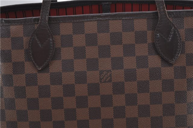 Authentic Louis Vuitton Damier Neverfull MM Shoulder Tote Bag N51105 LV 9338E