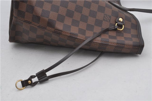 Authentic Louis Vuitton Damier Neverfull MM Shoulder Tote Bag N51105 LV 9338E