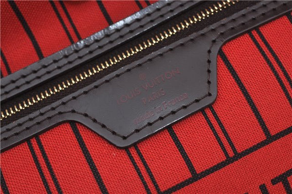 Authentic Louis Vuitton Damier Neverfull MM Shoulder Tote Bag N51105 LV 9338E
