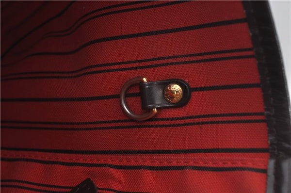 Authentic Louis Vuitton Damier Neverfull MM Shoulder Tote Bag N51105 LV 9338E