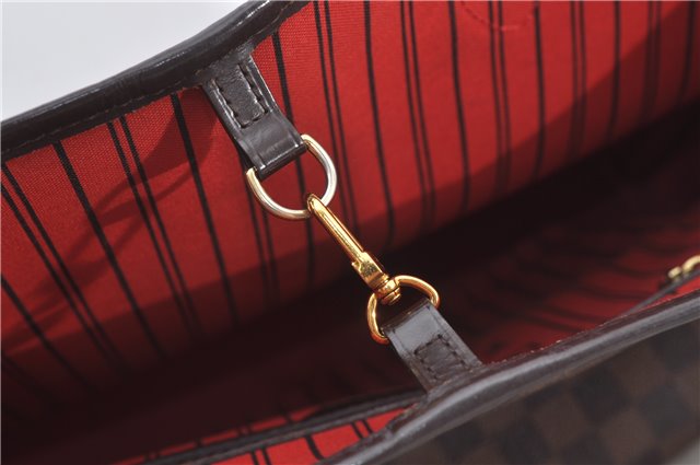 Authentic Louis Vuitton Damier Neverfull MM Shoulder Tote Bag N51105 LV 9338E