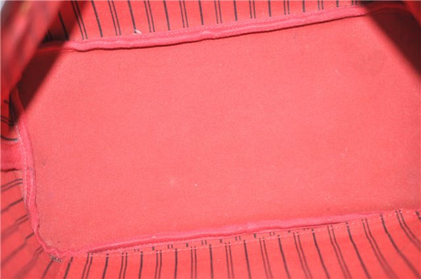 Authentic Louis Vuitton Damier Neverfull MM Shoulder Tote Bag N51105 LV 9338E