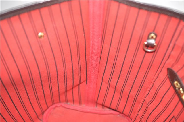 Authentic Louis Vuitton Damier Neverfull MM Shoulder Tote Bag N51105 LV 9338E