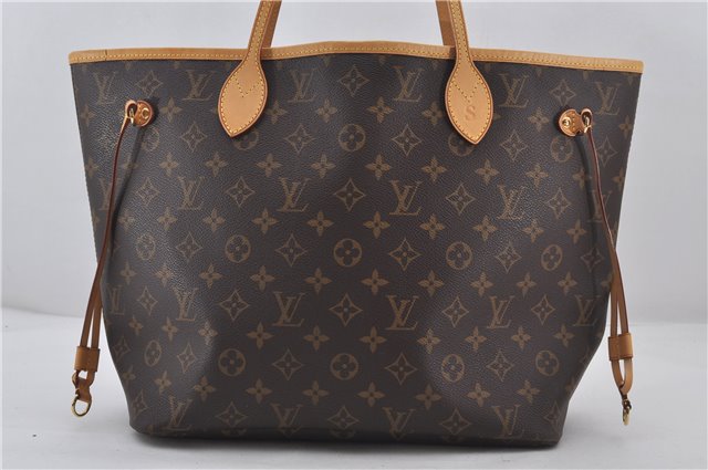 Authentic Louis Vuitton Monogram Neverfull MM Shoulder Tote Bag M40156 LV 9344E