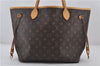 Authentic Louis Vuitton Monogram Neverfull MM Shoulder Tote Bag M40156 LV 9344E
