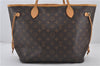 Authentic Louis Vuitton Monogram Neverfull MM Shoulder Tote Bag M40156 LV 9344E