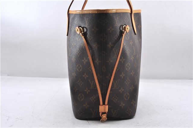 Authentic Louis Vuitton Monogram Neverfull MM Shoulder Tote Bag M40156 LV 9344E