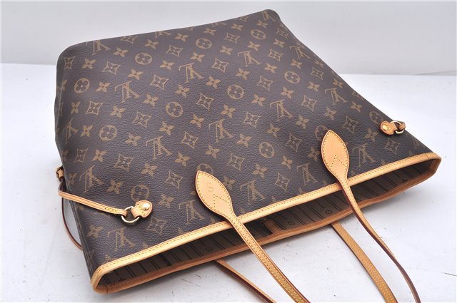 Authentic Louis Vuitton Monogram Neverfull MM Shoulder Tote Bag M40156 LV 9344E